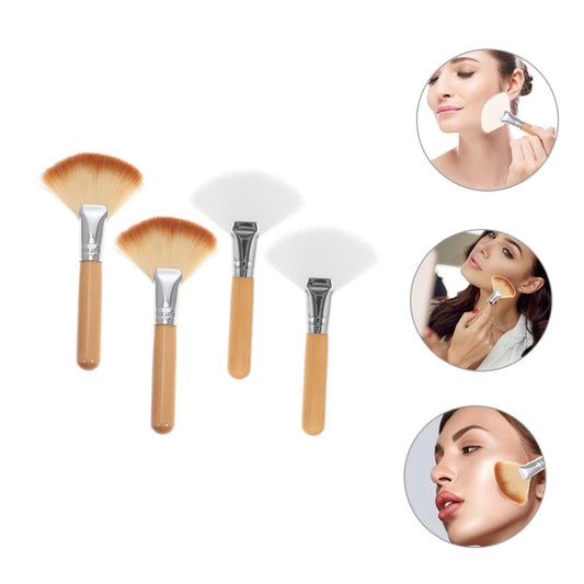 4Pcs Makeup Brush Powder for Highlighter Blush Face Professional Makeup Tools