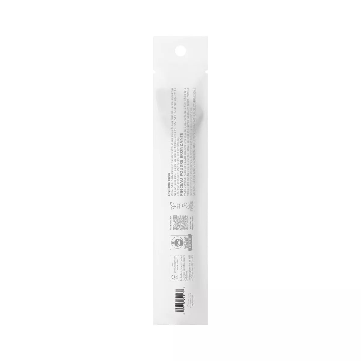 E.L.F. Bronzing Brush: Contouring & Concealing, Paraben-Free, Vegan, Nylon Bristles, Angled Face Makeup Tool