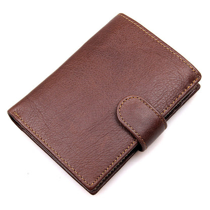 J.M.D Leather Wallet Multi Card Leather Men'S Wallet Purse RFID Scan 8129 anti Foreign Trade