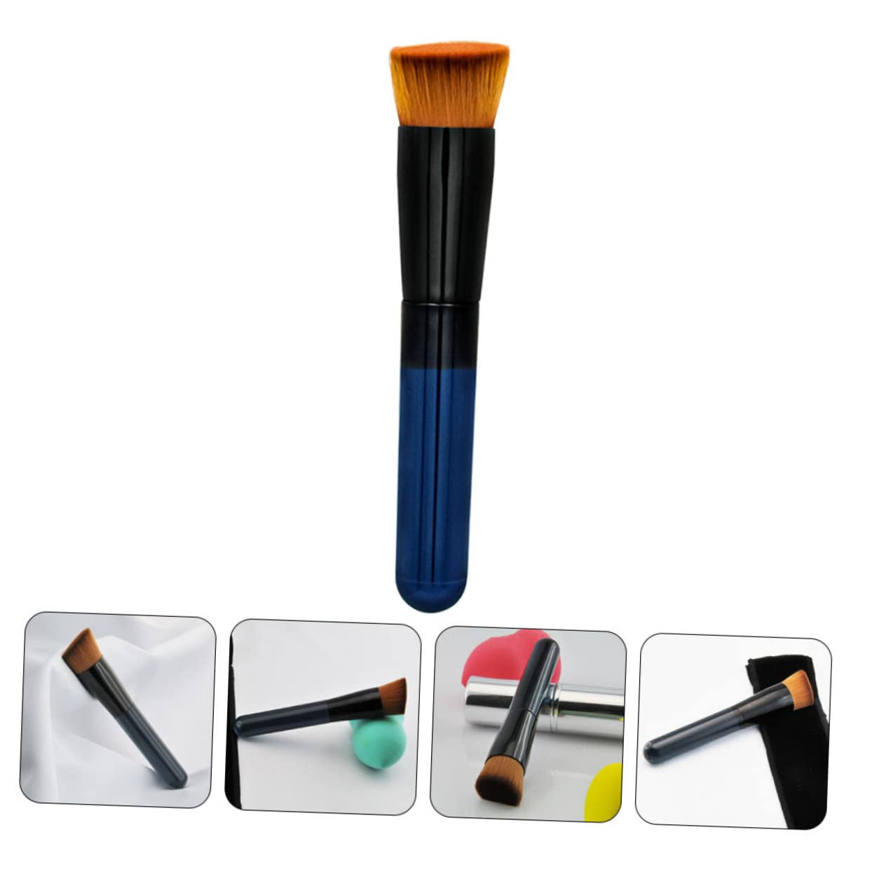 High-Density Hair Makeup Brush Blending Brush for Foundation Powder Cosmetics Soft Sturdy No Shedding