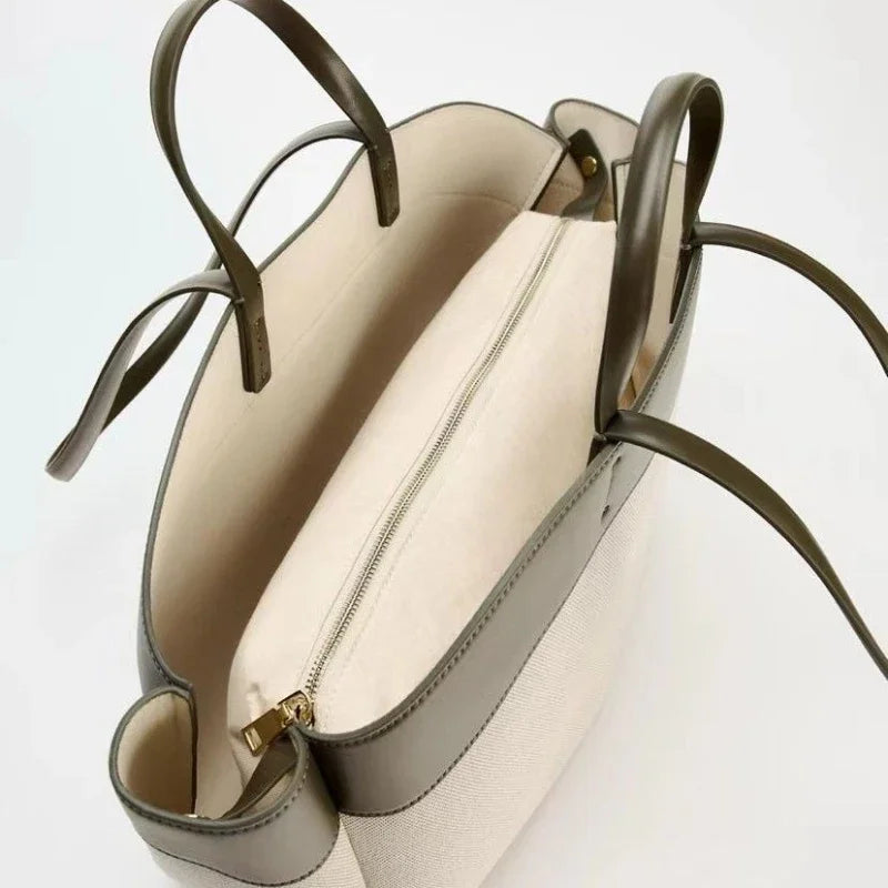 Foreign Trade Fashion Beautiful Canvas Satchels Bag New Mommy Bag Large Capacity Commuter Hand Bill Shoulder Casual Tote Package
