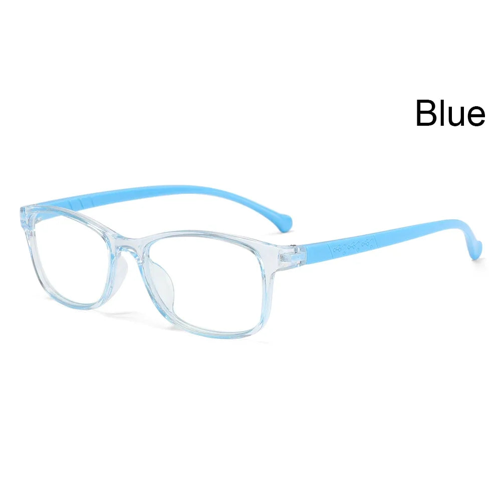 1PC Anti-Blue Kids Glasses Boys Girls Portable Ultra Light Frame Computer Eye Protection Eyeglasses Vision Care Spectacles