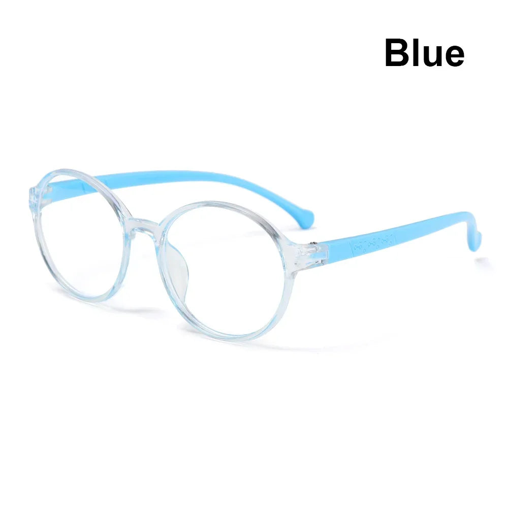 1PC Anti-Blue Kids Glasses Boys Girls Portable Ultra Light Frame Computer Eye Protection Eyeglasses Vision Care Spectacles