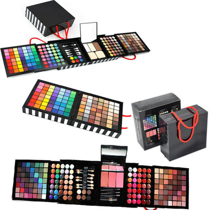 A Foreign Trade on Behalf of Explosion Deluxe 177 Color Eye Shadow Bronzing Plate Combination Makeup Set White Optional