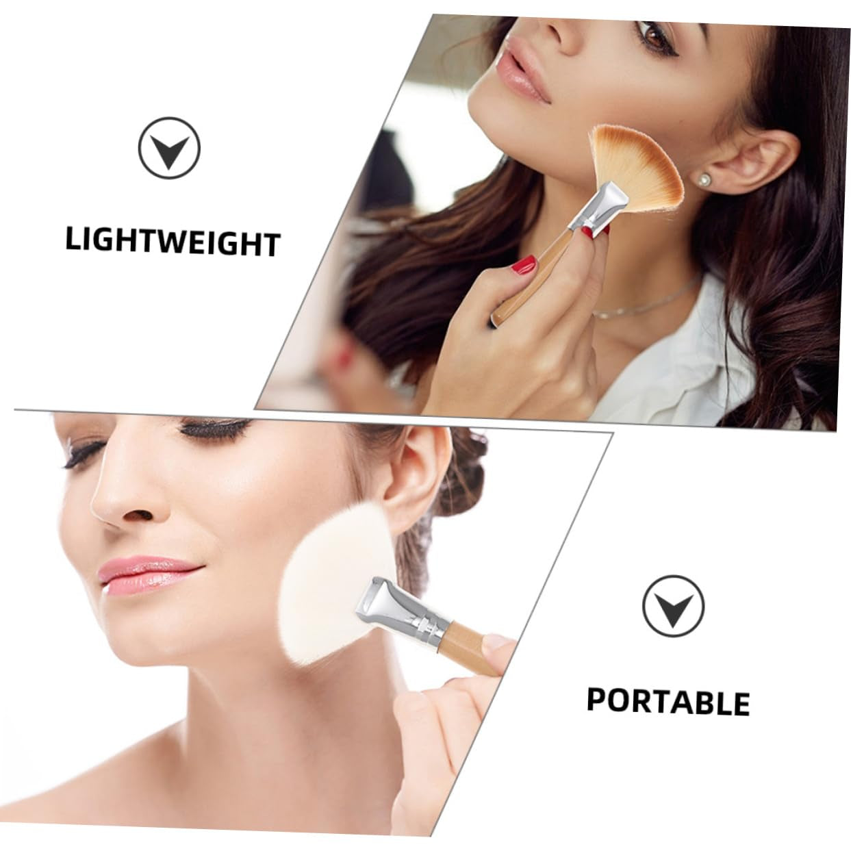 4Pcs Makeup Brush Powder for Highlighter Blush Face Professional Makeup Tools