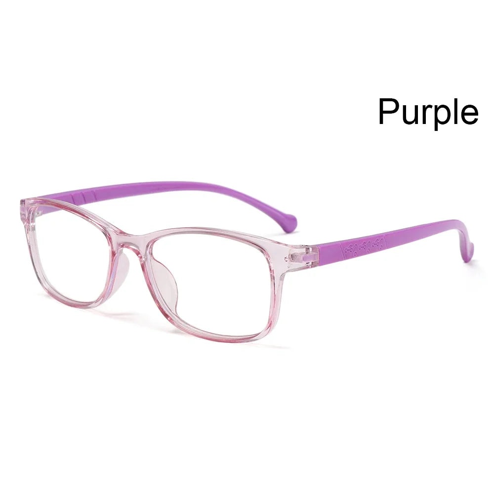 1PC Anti-Blue Kids Glasses Boys Girls Portable Ultra Light Frame Computer Eye Protection Eyeglasses Vision Care Spectacles