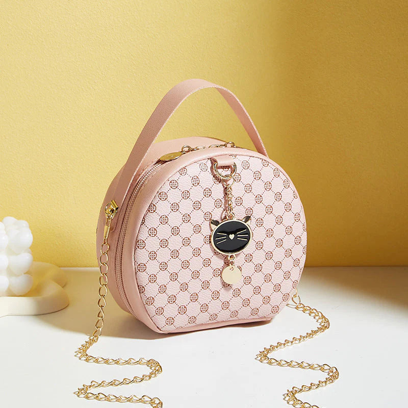 Flower Small round Bag 2024Small Bag Simple Casual Small Bag Foreign Trade Manufacturers Wholesale Printing Foreign Style Bag