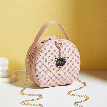 Flower Small round Bag 2024Small Bag Simple Casual Small Bag Foreign Trade Manufacturers Wholesale Printing Foreign Style Bag