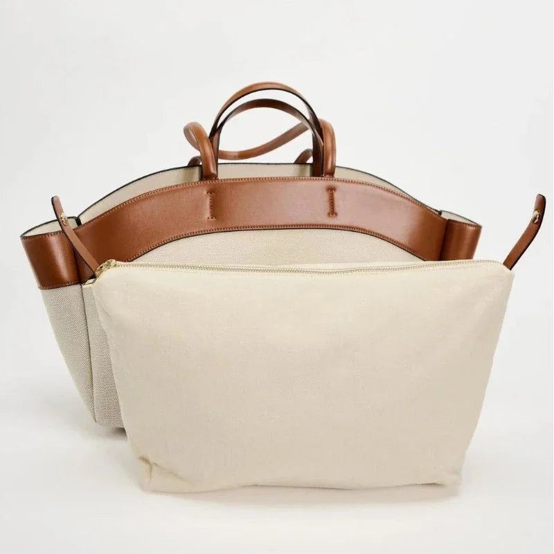 Foreign Trade Fashion Beautiful Canvas Satchels Bag New Mommy Bag Large Capacity Commuter Hand Bill Shoulder Casual Tote Package
