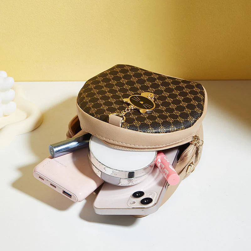 Flower Small round Bag 2024Small Bag Simple Casual Small Bag Foreign Trade Manufacturers Wholesale Printing Foreign Style Bag