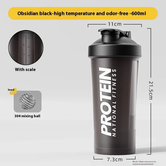 Gianxi Shaking Cup Fitness Sports Water Cup Protein Powder Shaking Cup Milk Shake Brewing Mixing Cup Male Female Cup