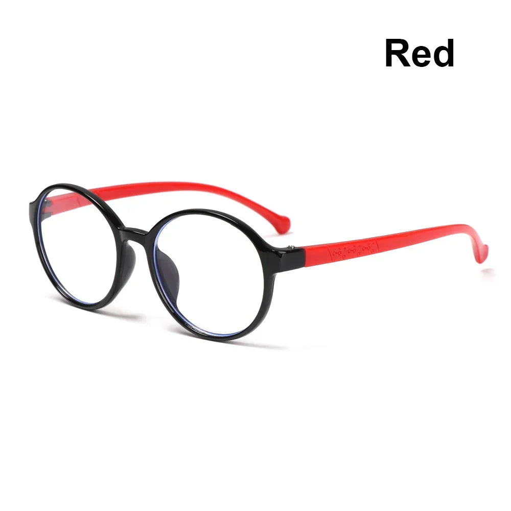 1PC Anti-Blue Kids Glasses Boys Girls Portable Ultra Light Frame Computer Eye Protection Eyeglasses Vision Care Spectacles
