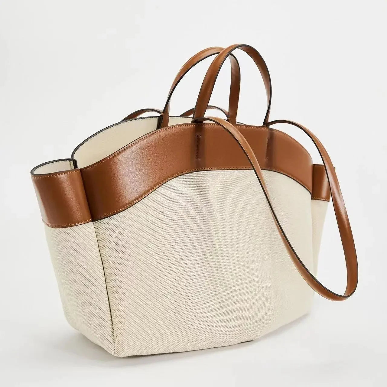 Foreign Trade Fashion Beautiful Canvas Satchels Bag New Mommy Bag Large Capacity Commuter Hand Bill Shoulder Casual Tote Package