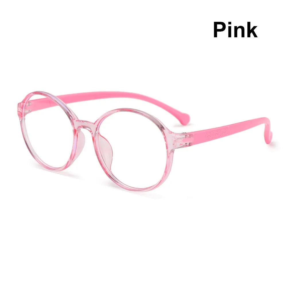1PC Anti-Blue Kids Glasses Boys Girls Portable Ultra Light Frame Computer Eye Protection Eyeglasses Vision Care Spectacles