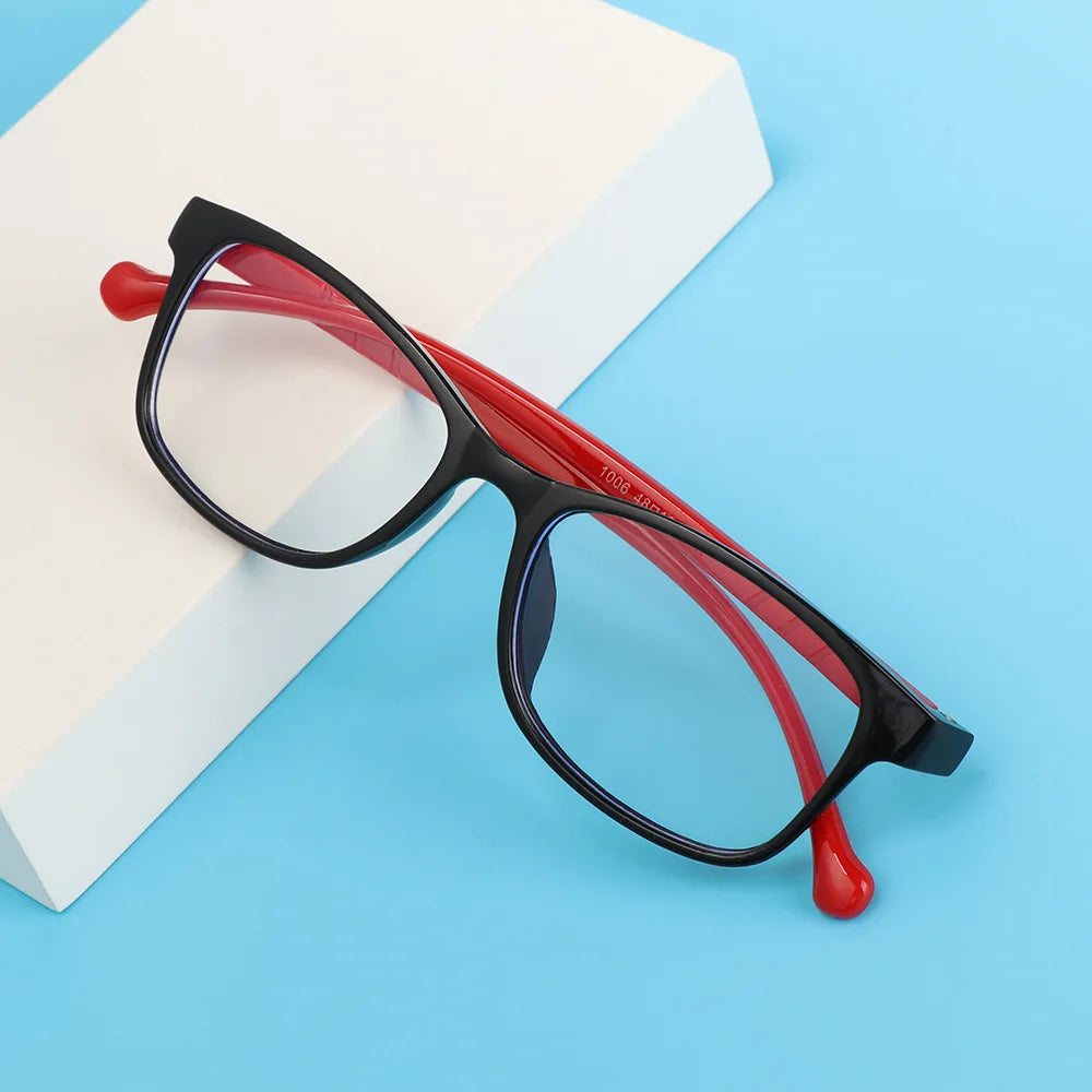 1PC Anti-Blue Kids Glasses Boys Girls Portable Ultra Light Frame Computer Eye Protection Eyeglasses Vision Care Spectacles